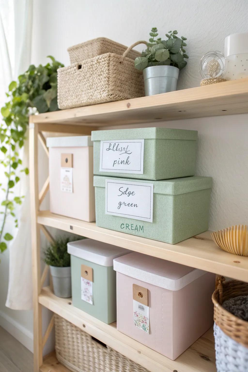 Transform your craft room with chic color-coded storage for effortless organization and style.