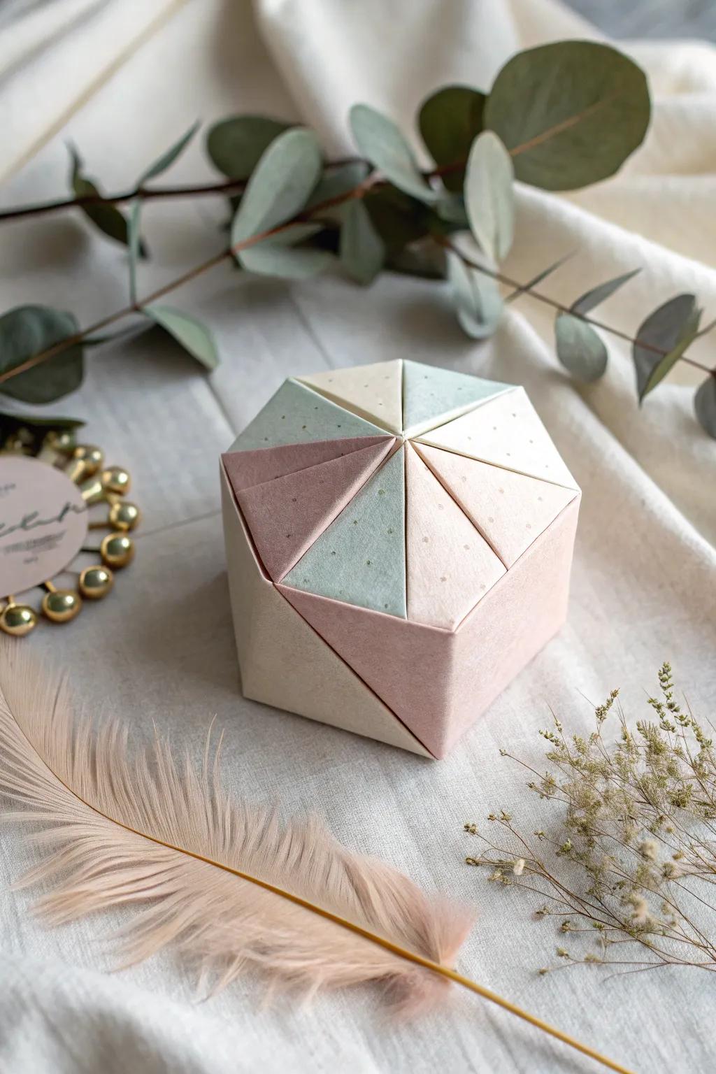 A touch of elegance: this origami gem box transforms a simple gift into a treasured keepsake.