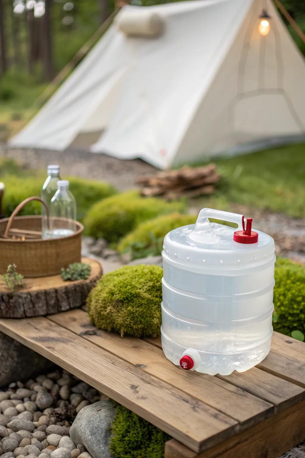 Effortless elegance in the wild: Embrace simplicity with our on-demand water hero.