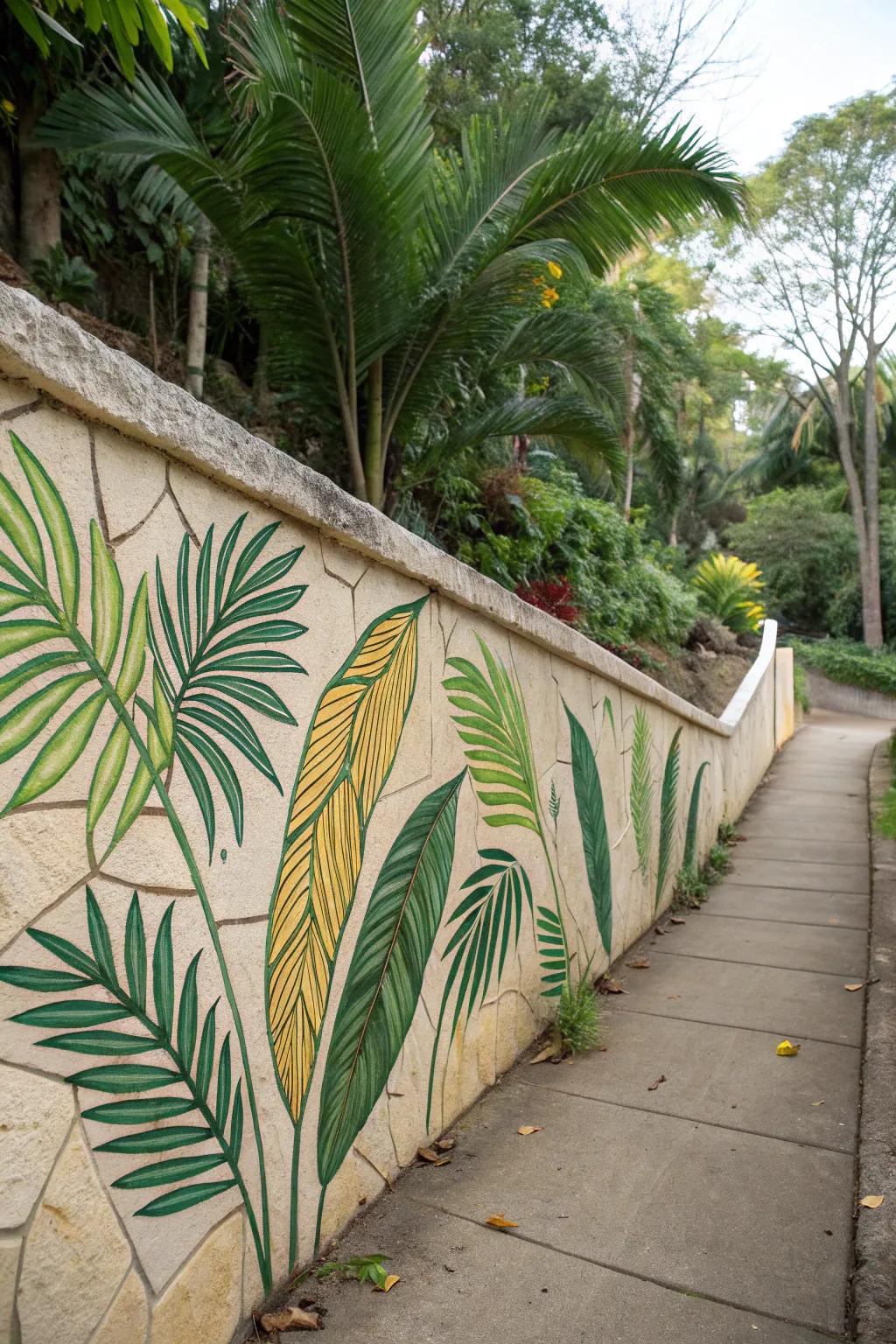 Transform your backyard into a tropical oasis with handcrafted palm leaf art.
