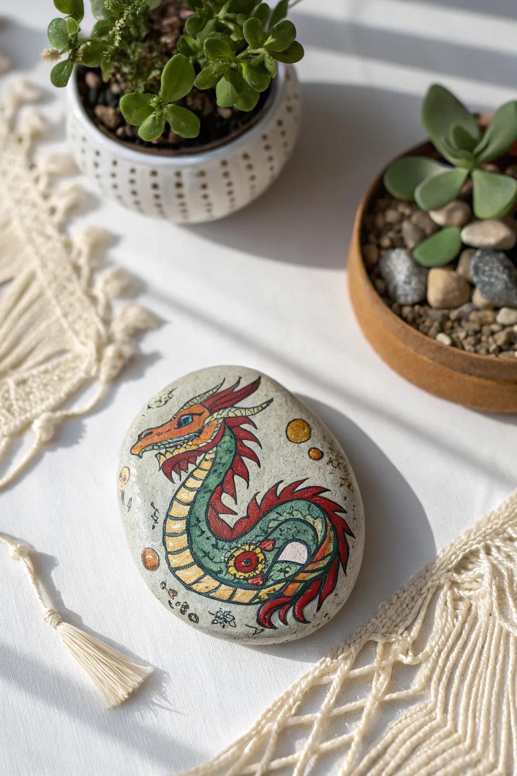 Unleash your creativity with enchanting painted rocks – where fantasy meets artistry.
