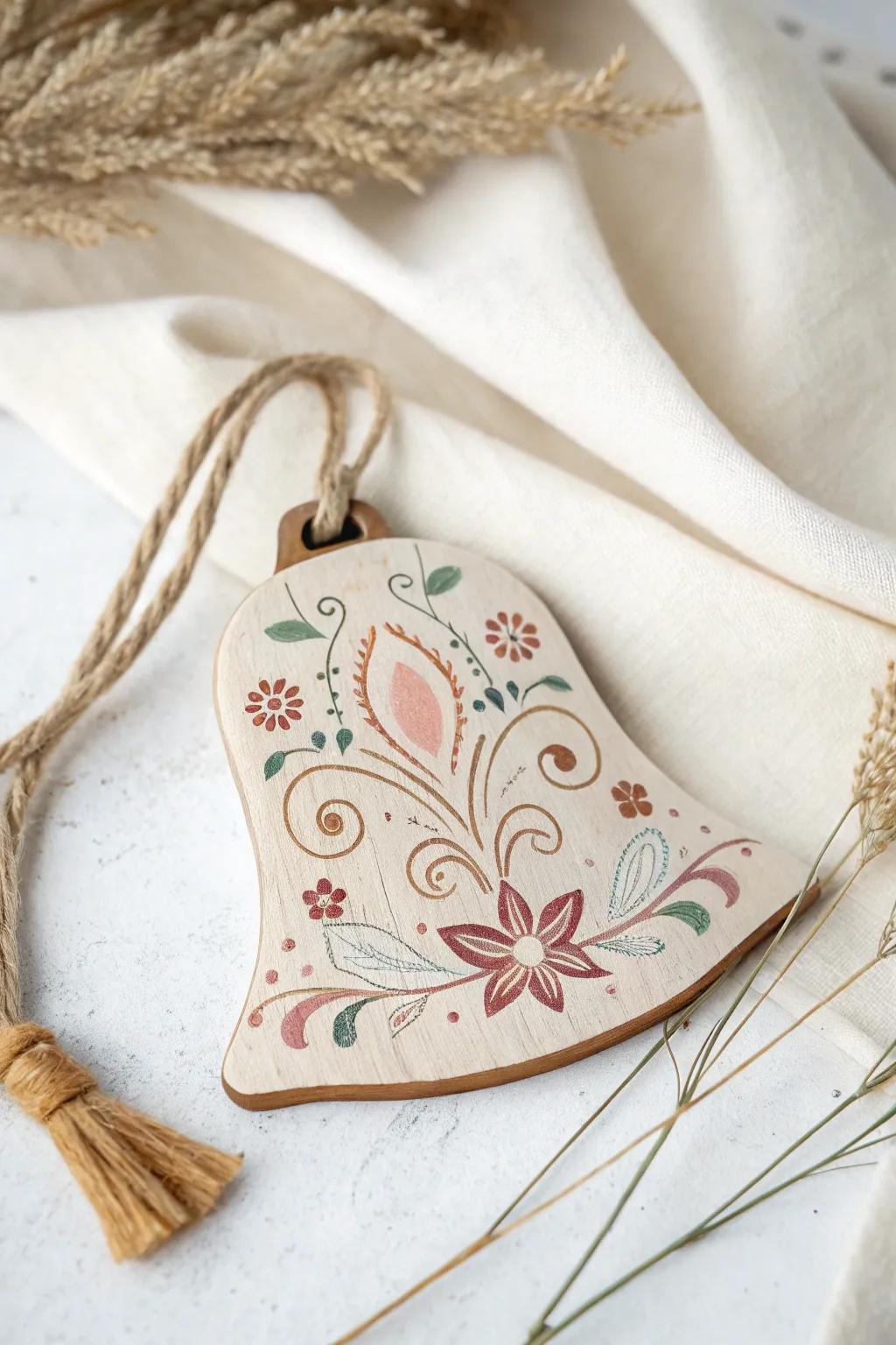 Embrace tradition with a folklore-inspired wooden ornament that whispers of vintage charm and artisanal elegance.
