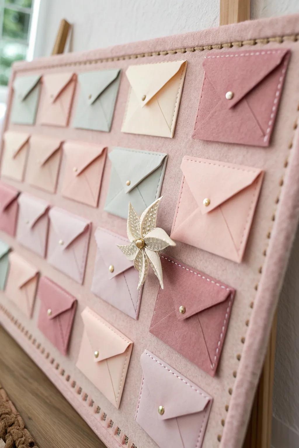 Engage your creativity with this charming pink bulletin board, where Scandinavian simplicity meets boho elegance.