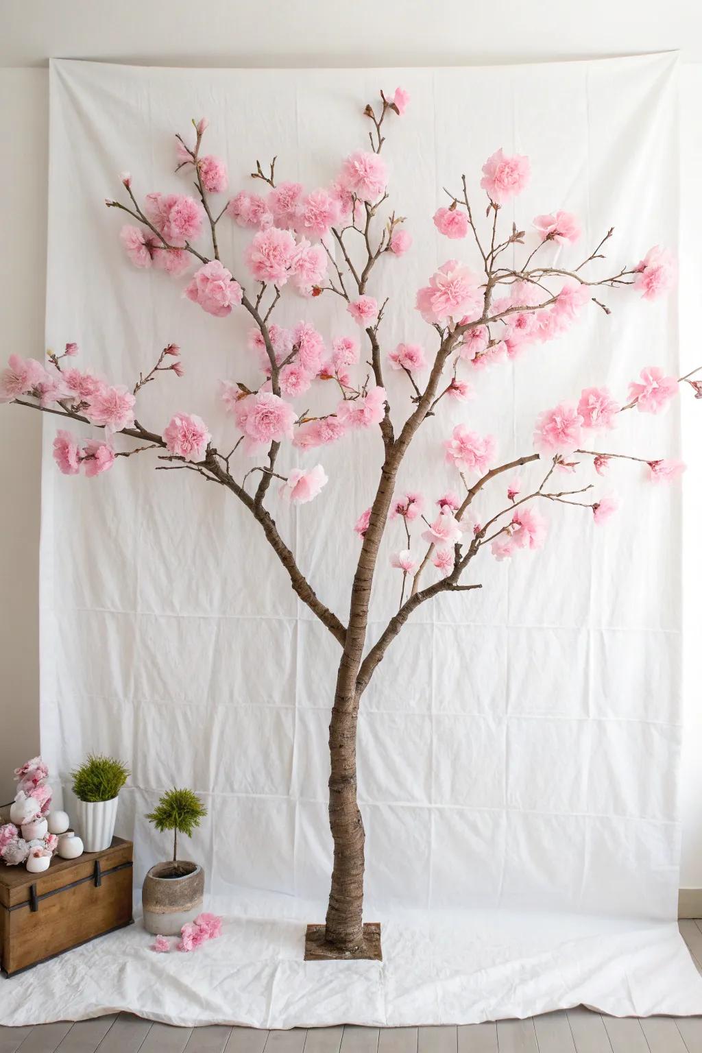 Capture the fleeting beauty of spring with handcrafted cherry blossoms. 🌸✨