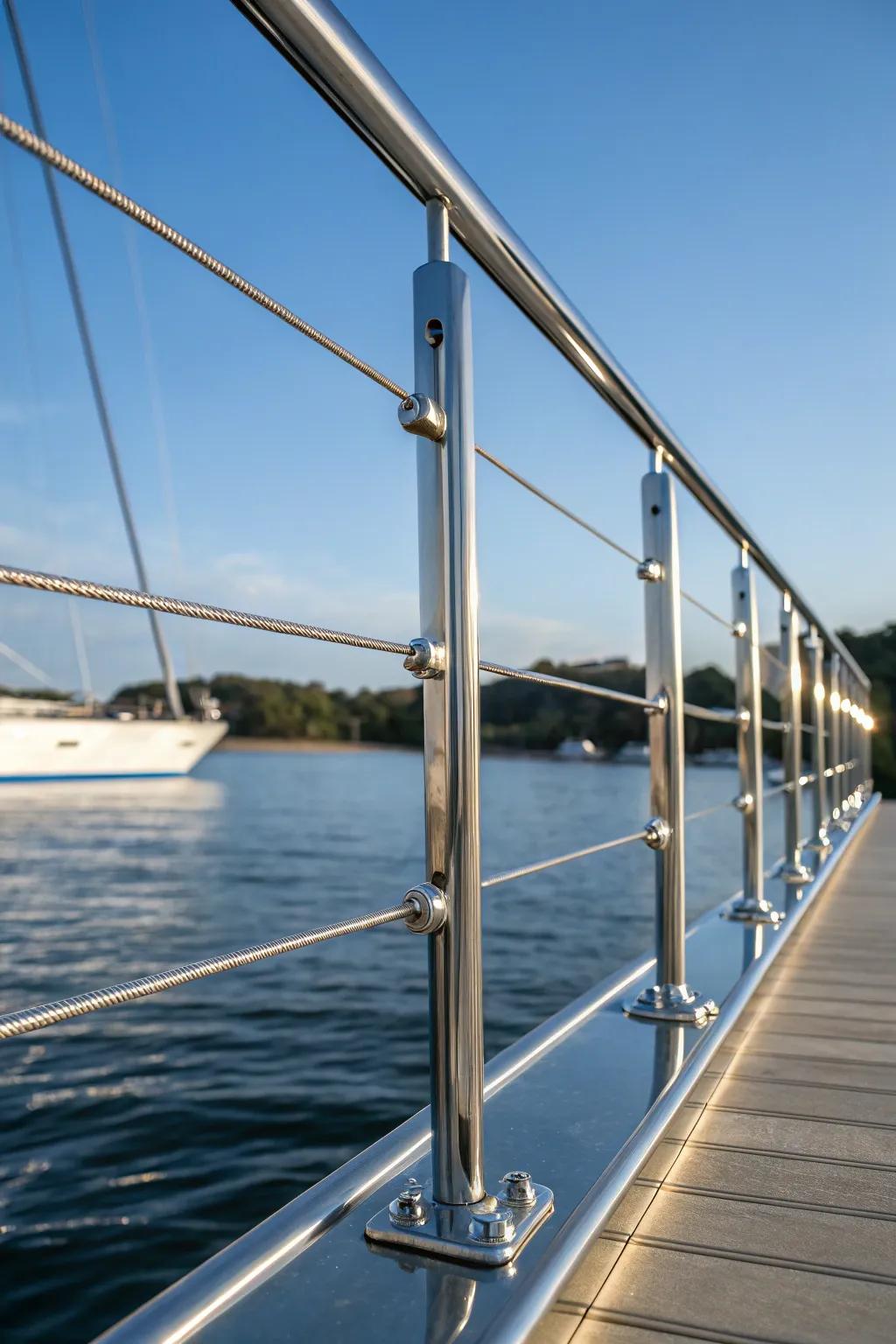 Experience the elegance of minimalism with stainless steel cable railings, where craftsmanship meets modern design.