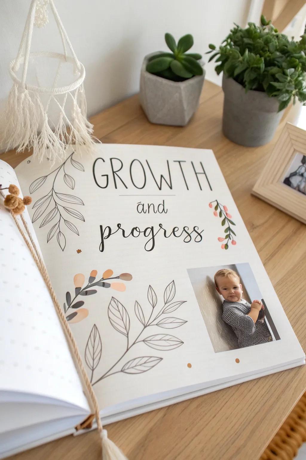 Capture every precious milestone in style with this beautifully crafted memory book, perfect for celebrating your child's growth and achievements.