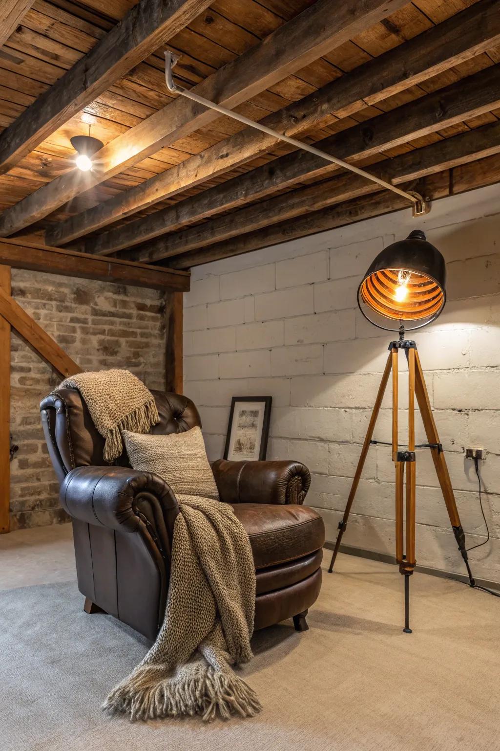 Create your ultimate cozy retreat with rustic charm and inviting furnishings.