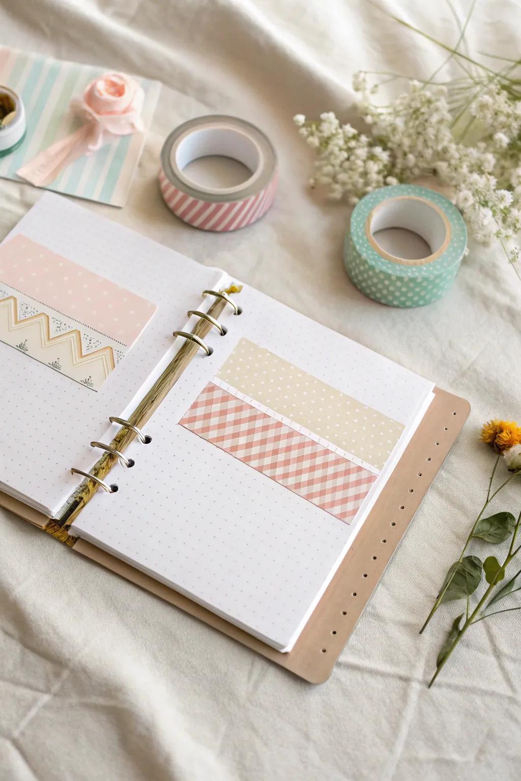 Discover the art of layering for scrapbook borders: simplicity meets beauty with a touch of Boho charm.