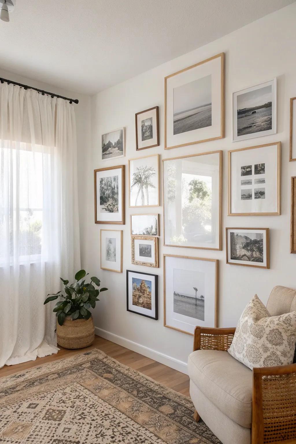 Craft your story with a gallery wall that speaks from the heart.