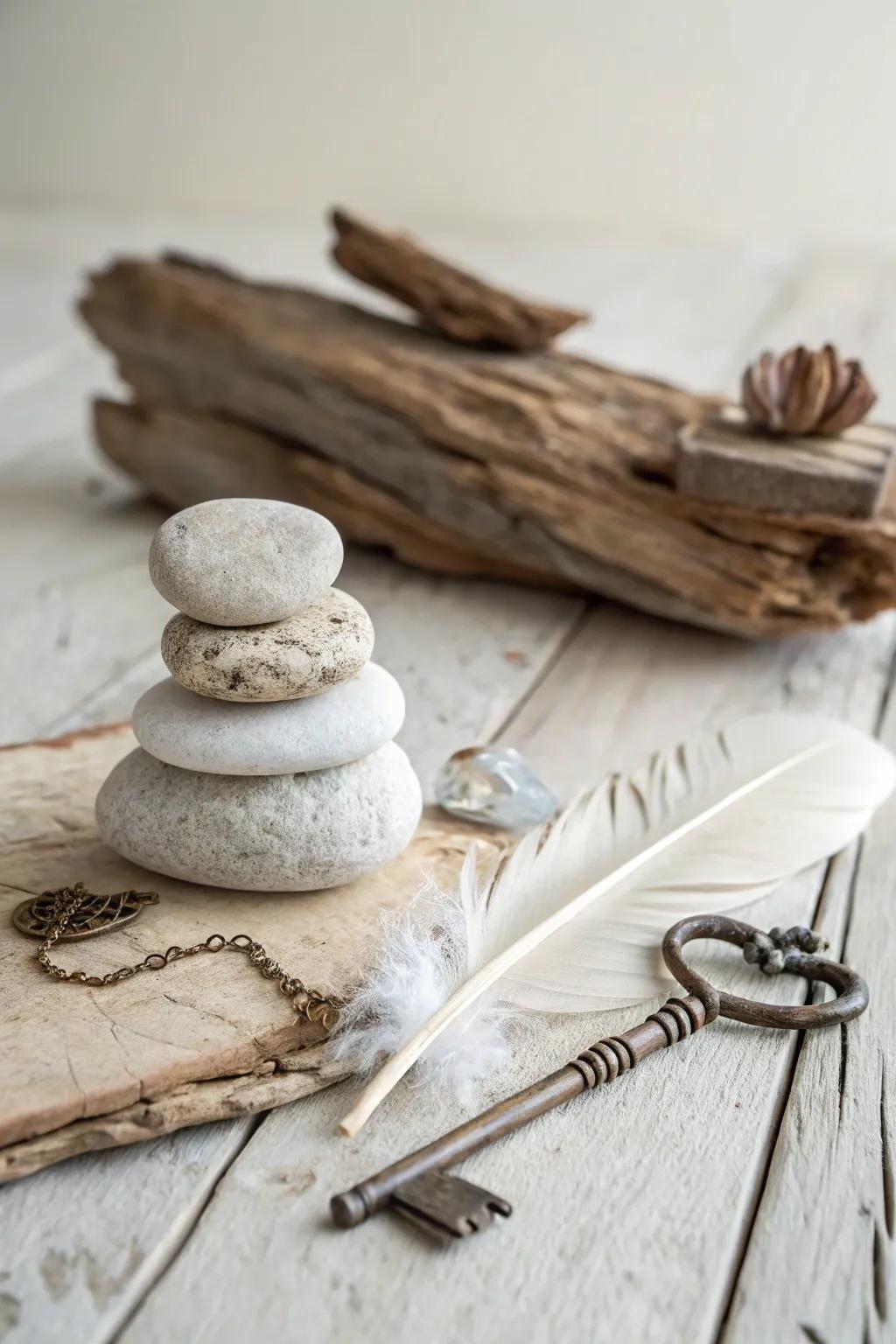 Transform your everyday finds into a beautiful story with a simple assemblage. Discover the art in simplicity.