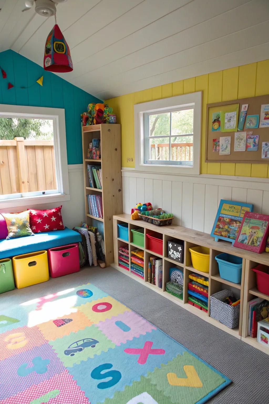 Transform your garage into a captivating playroom—where imagination knows no bounds!