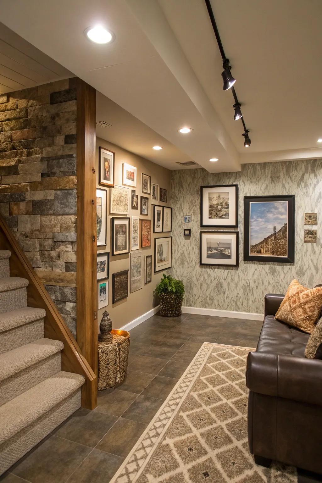 Create a focal point with a stunning feature wall.