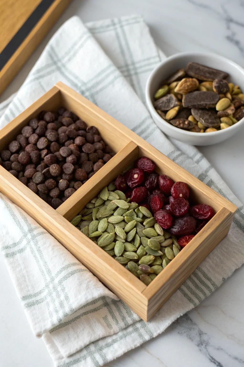 Elevate your snacking with a DIY Trail Mix that's as beautiful as it is delicious.