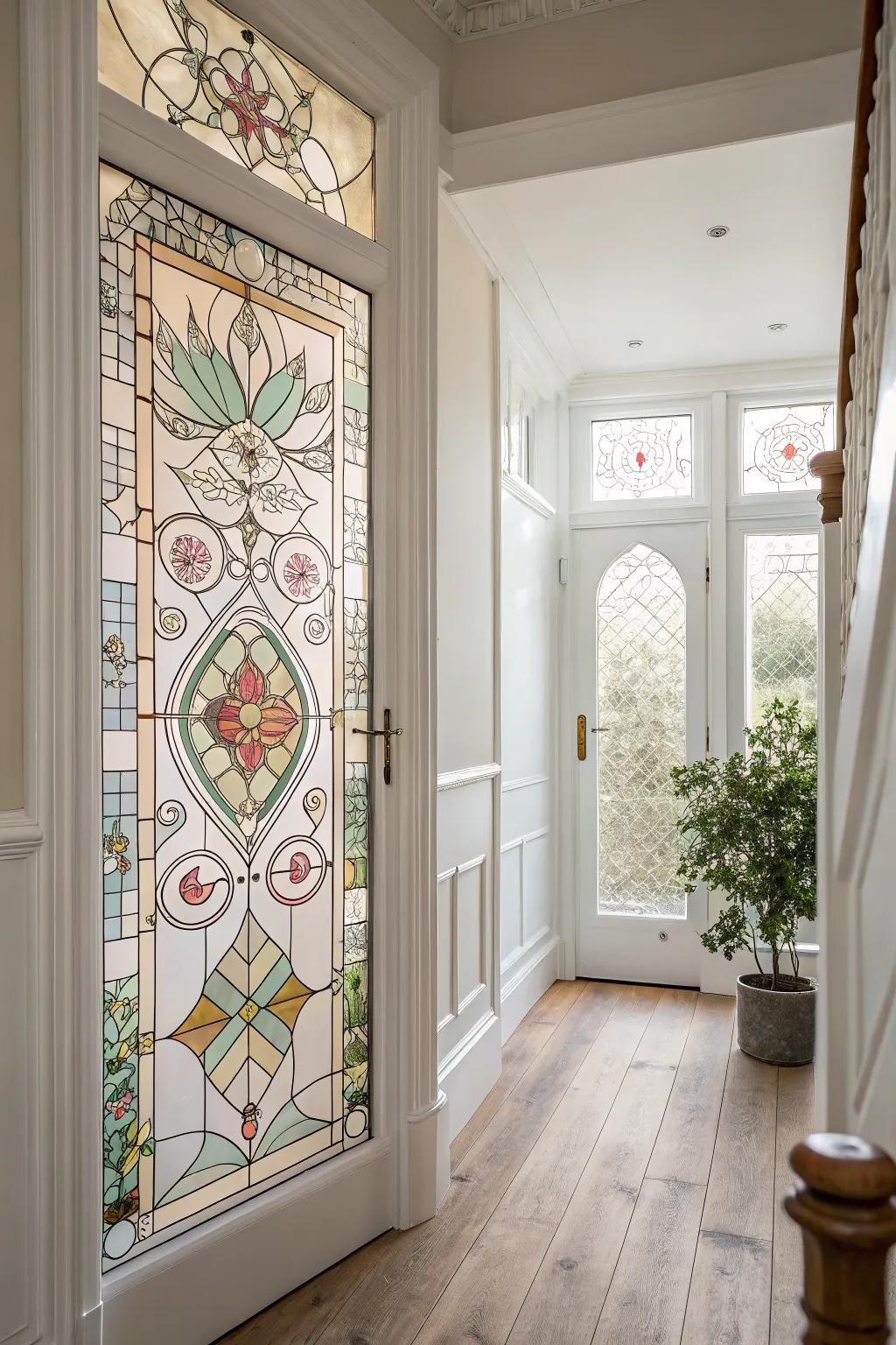 A colorful welcome: Transform your entryway with the timeless beauty of stained glass sidelights.