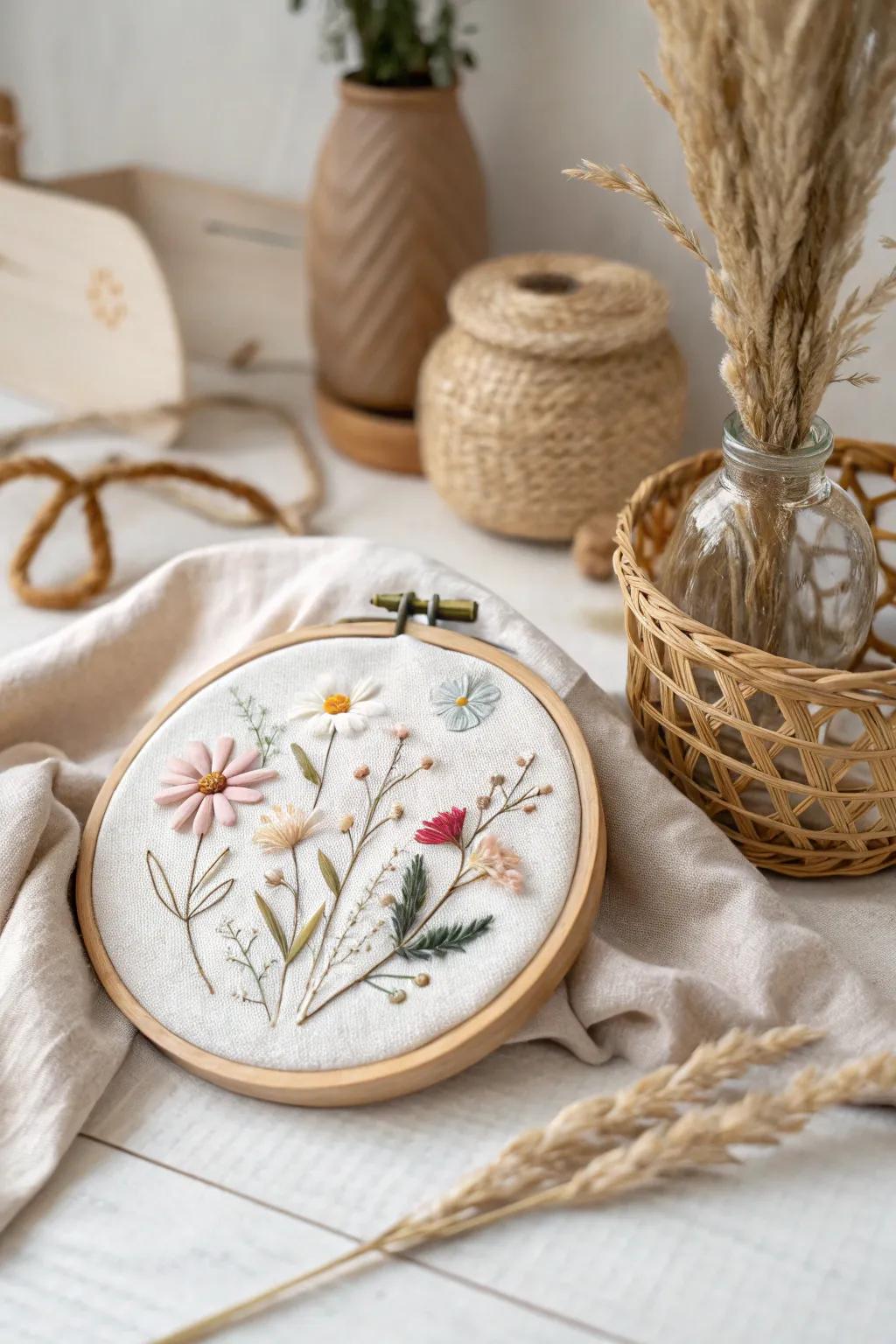 Tiny stitches, endless charm: Discover the art of miniature embroidery.