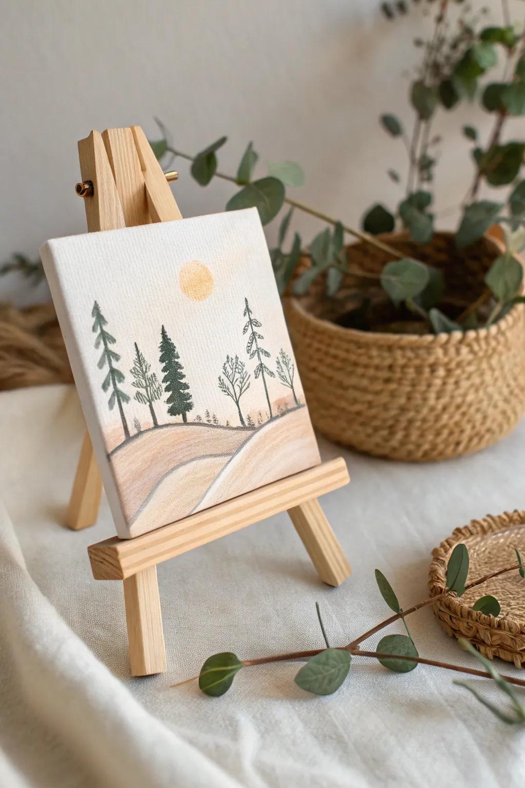 Unleash your creativity with charming miniature masterpieces. Perfect for adding a touch of elegance to any space!