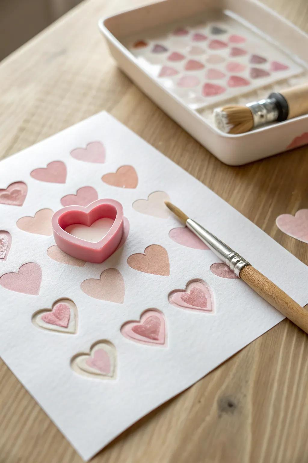 Crafting Love: Simple and Sweet Heart Stamps for Creative Toddlers