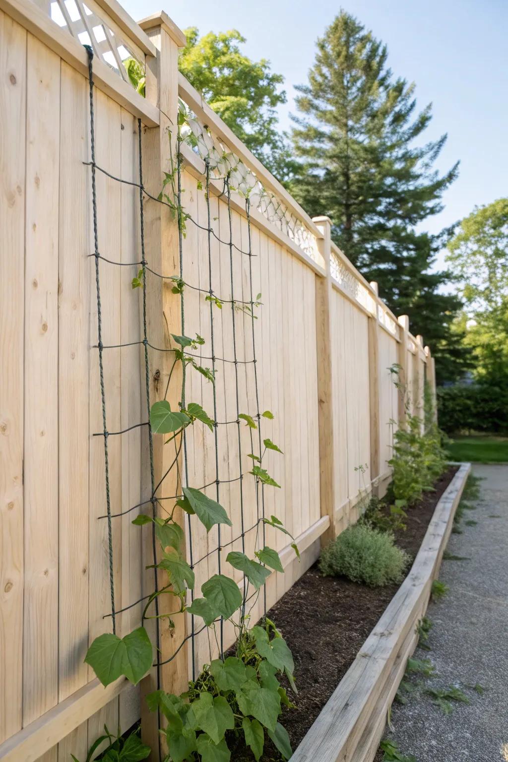 Elevate your garden with a chic minimalist trellis that blends style and function.