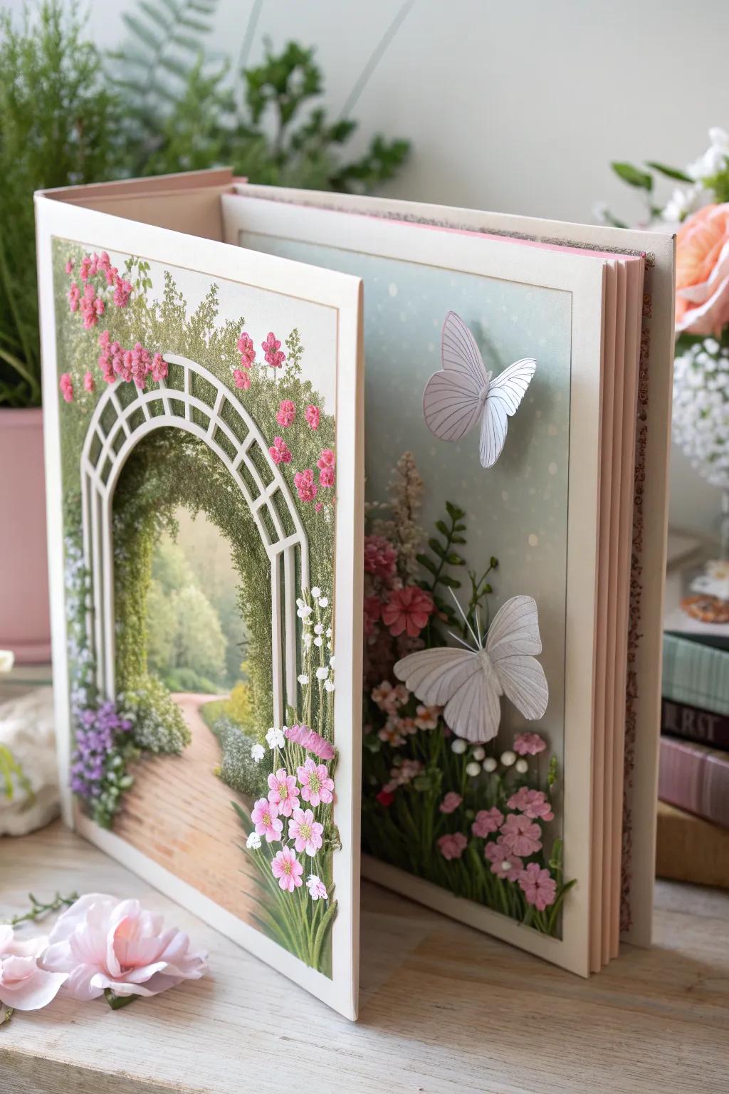 Step into a Garden of Dreams: A delicate dance of paper and imagination.