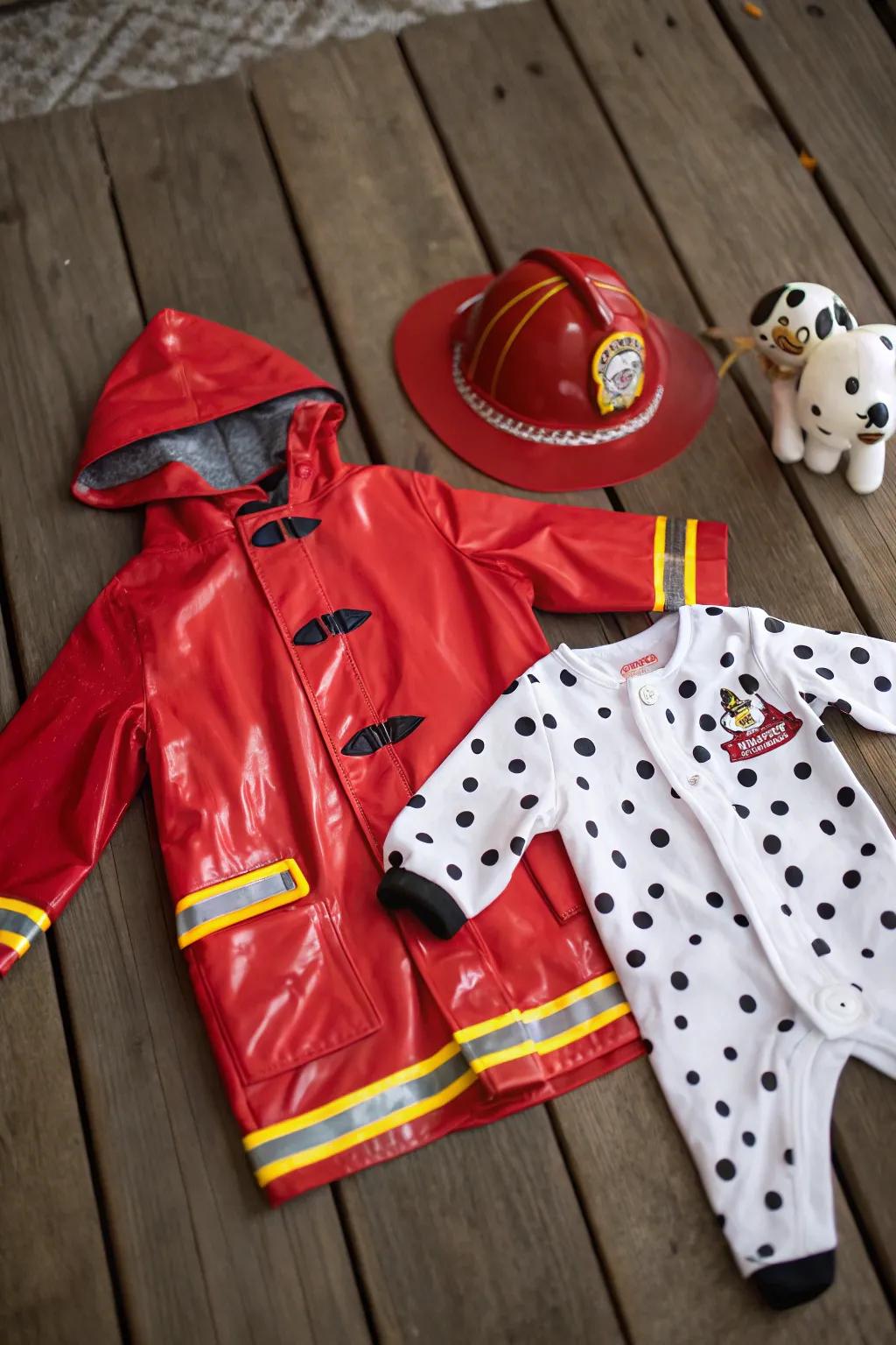 Craft Your Adventure: Firefighter & Dalmatian Costumes for Twins