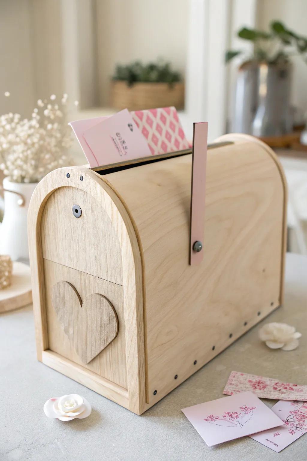 Add a touch of elegance to your Valentine's Day with this minimalist DIY mailbox, where simplicity meets functionality.