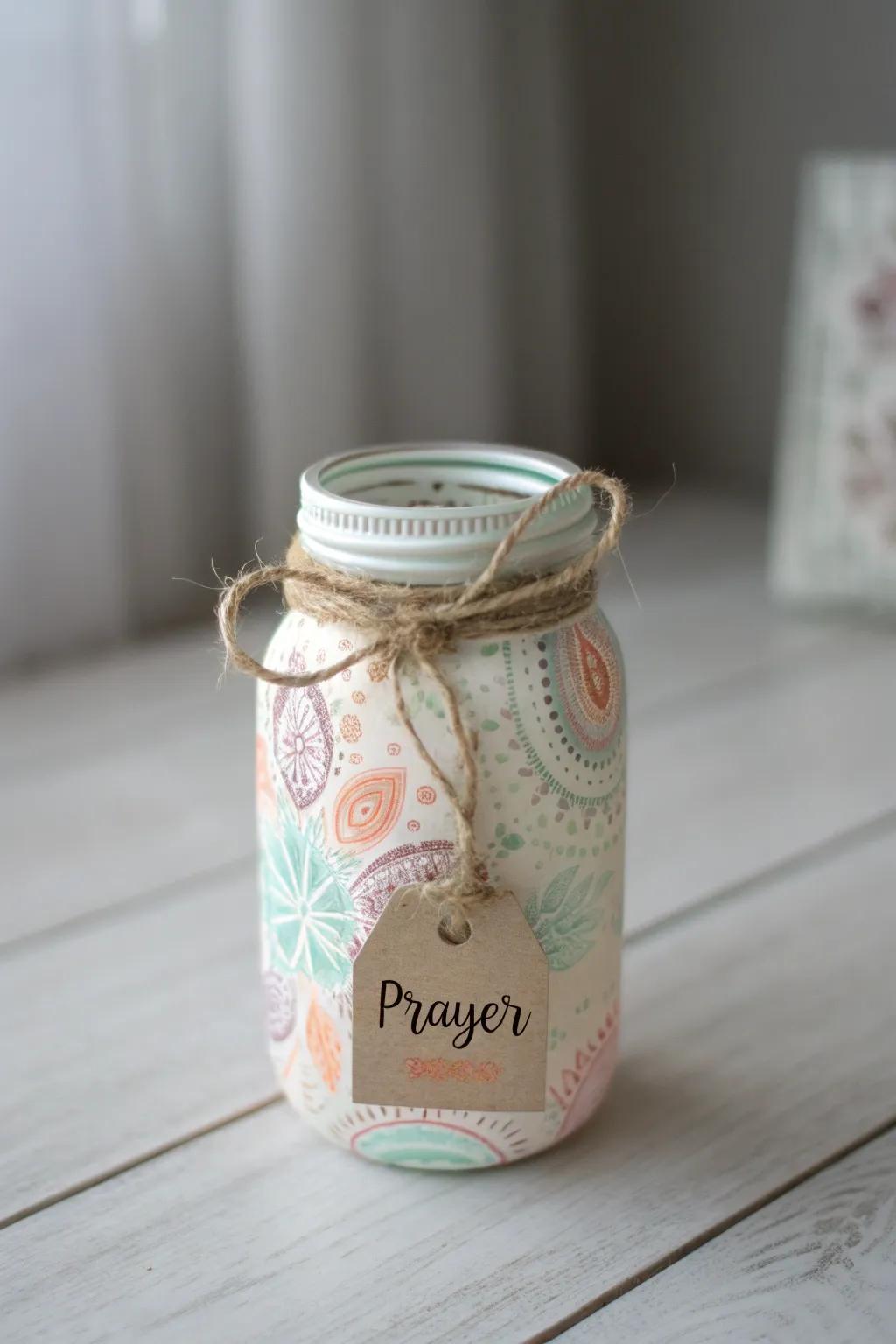 Craft your own serene space with these beautiful prayer jars—where simplicity meets meaningful intention.