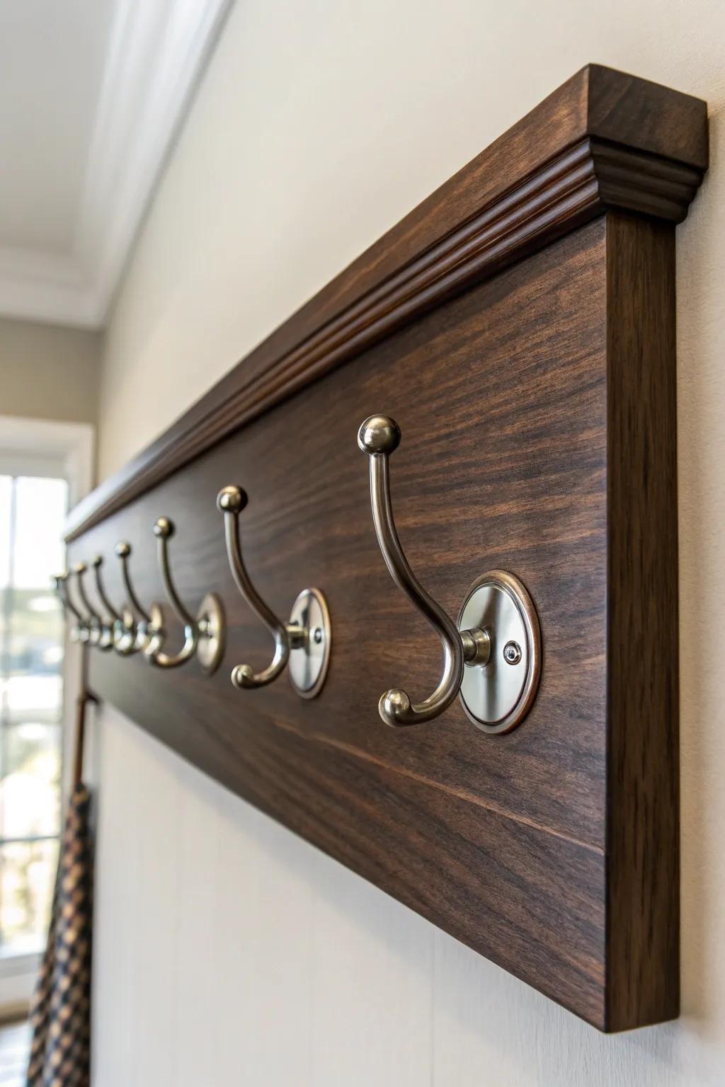 Elevate your entryway with a stylish touch of modern craftsmanship.