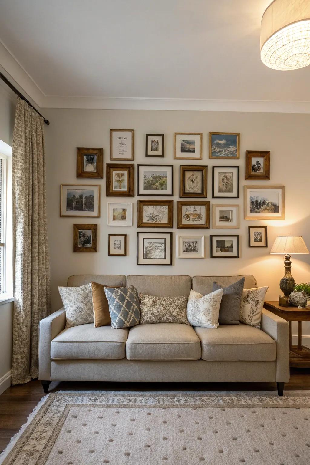 Symmetrical frames offer a sense of balance and order.