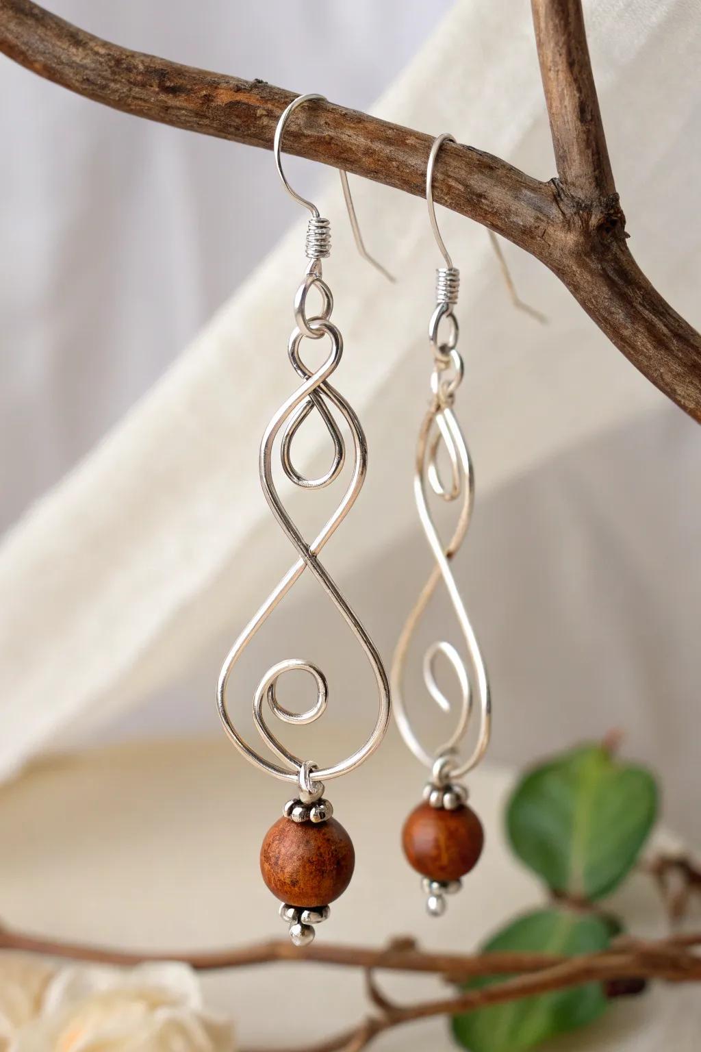 Discover the elegance of simplicity with sculptural wire art earrings, where craftsmanship meets creativity.