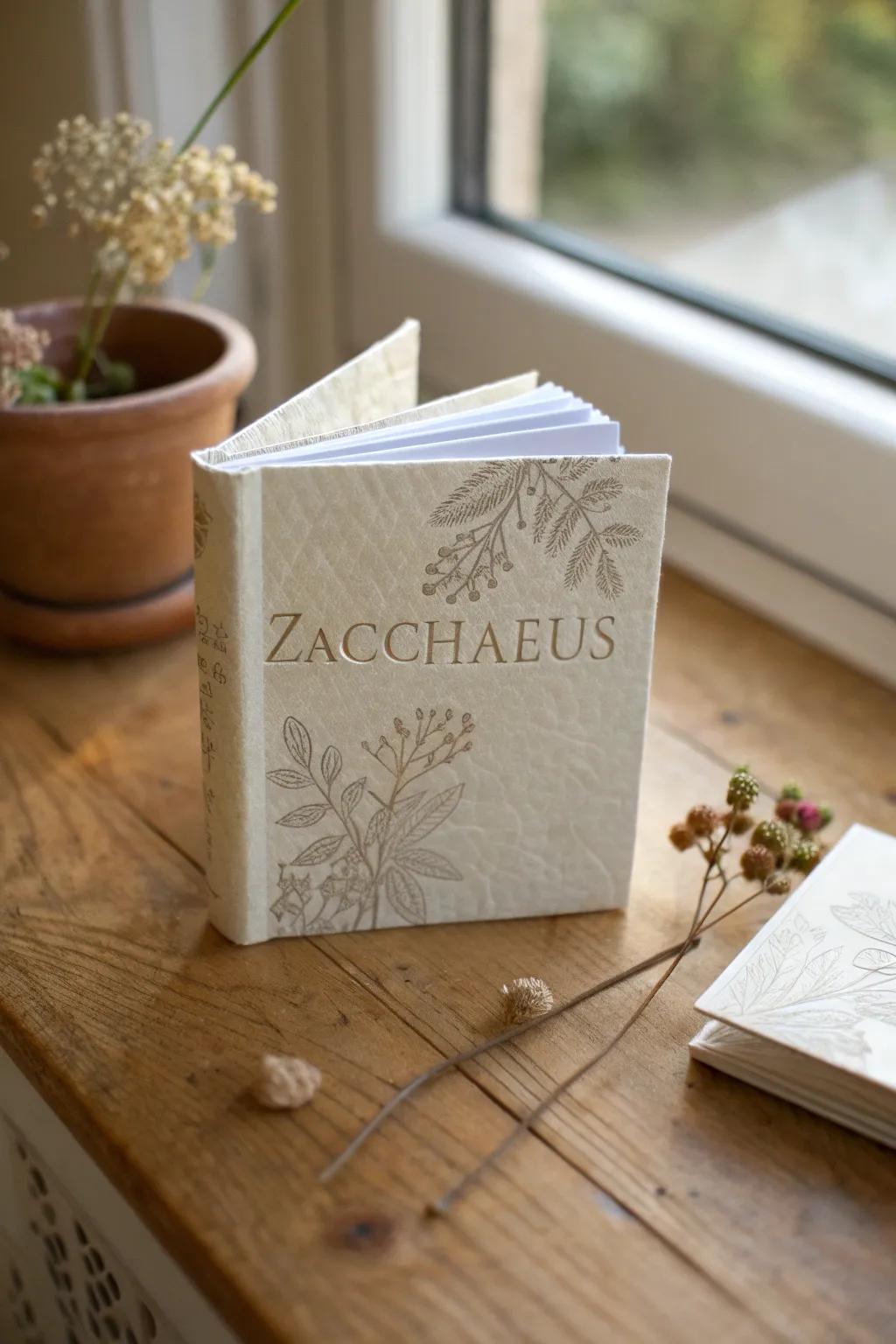 Carry Zacchaeus's story with you in this charming mini book, a perfect blend of simplicity and craftsmanship.