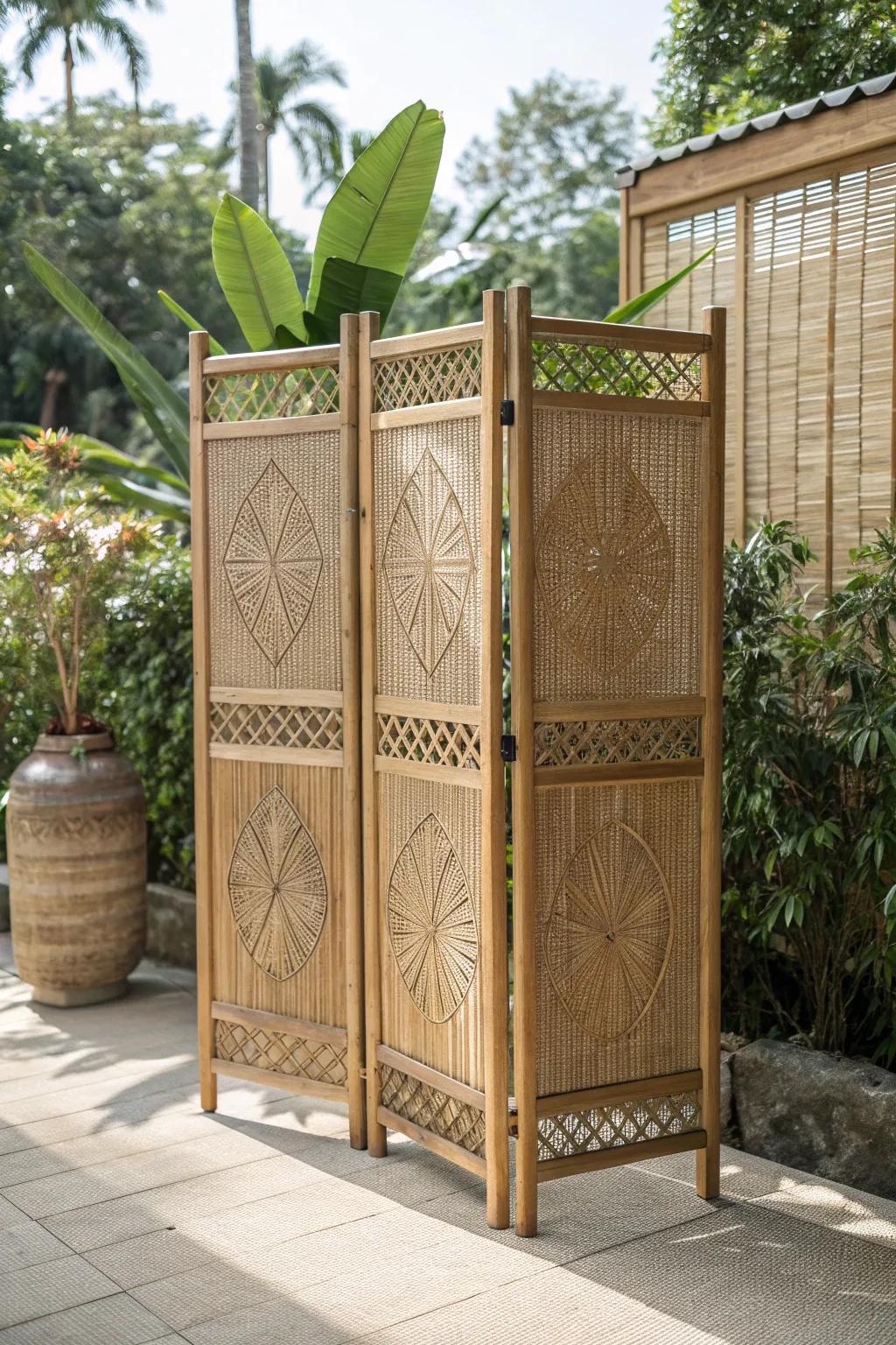Elevate your outdoor space with the elegance of handcrafted bamboo screens.