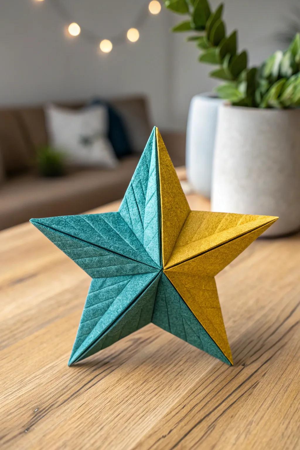 Transform paper into stunning origami stars and add a touch of artistry to your space. #CraftWithKids #ScandiBoho