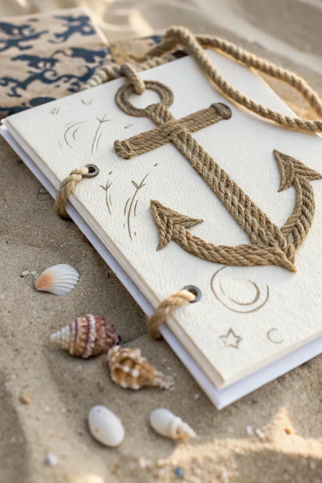 Capture seaside memories with a touch of nautical elegance 🌊📖