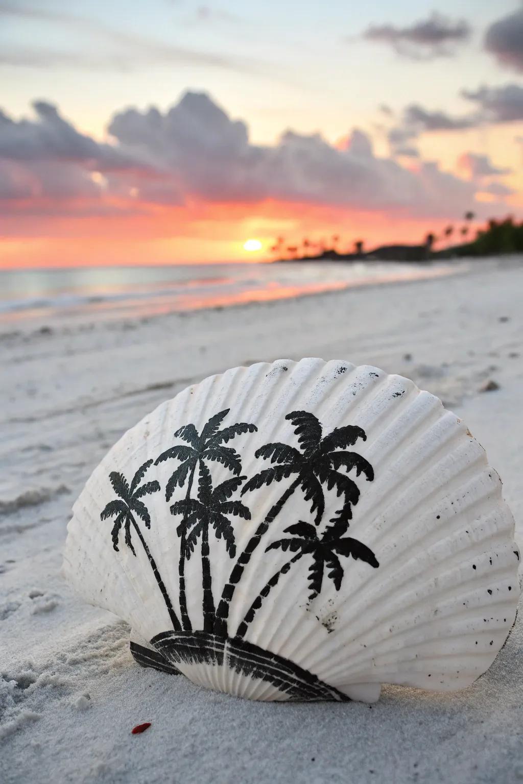 Silhouette Stories: Capturing the essence of the beach on a canvas of nature.