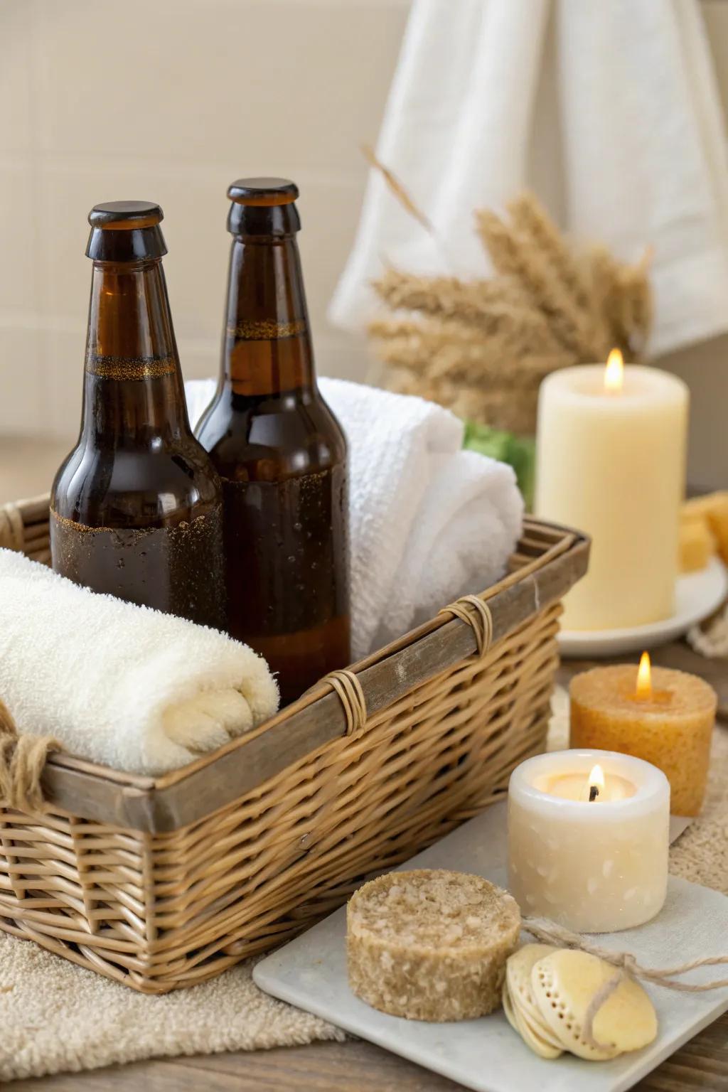 Indulge in a spa day with a refreshing twist—where craft beer meets relaxation.