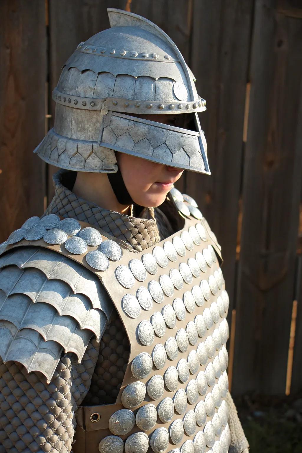 Egg Carton Armor: A Knight's DIY Dream.