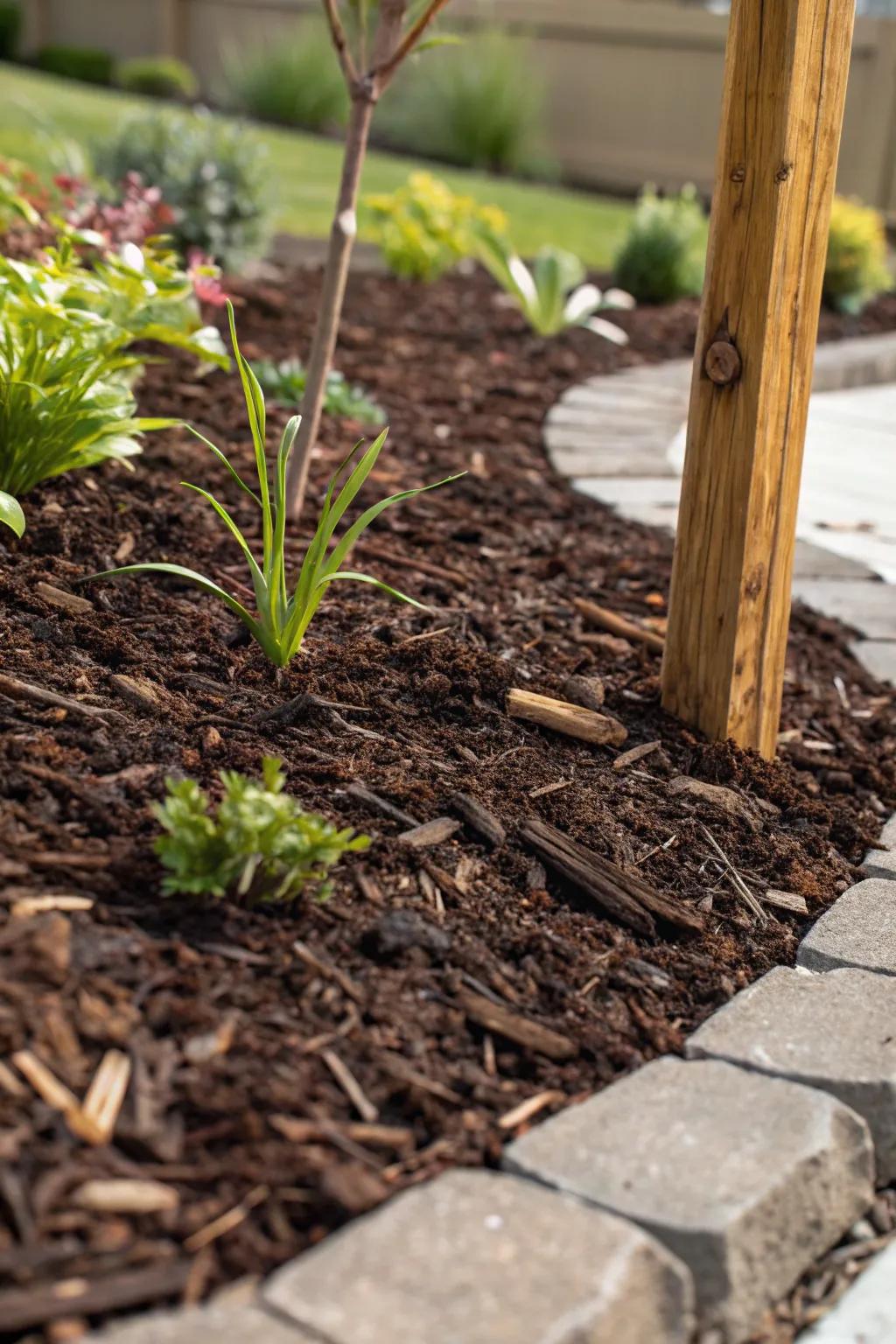 Transform your backyard with the magic of mulch—simple, stylish, and sustainable.