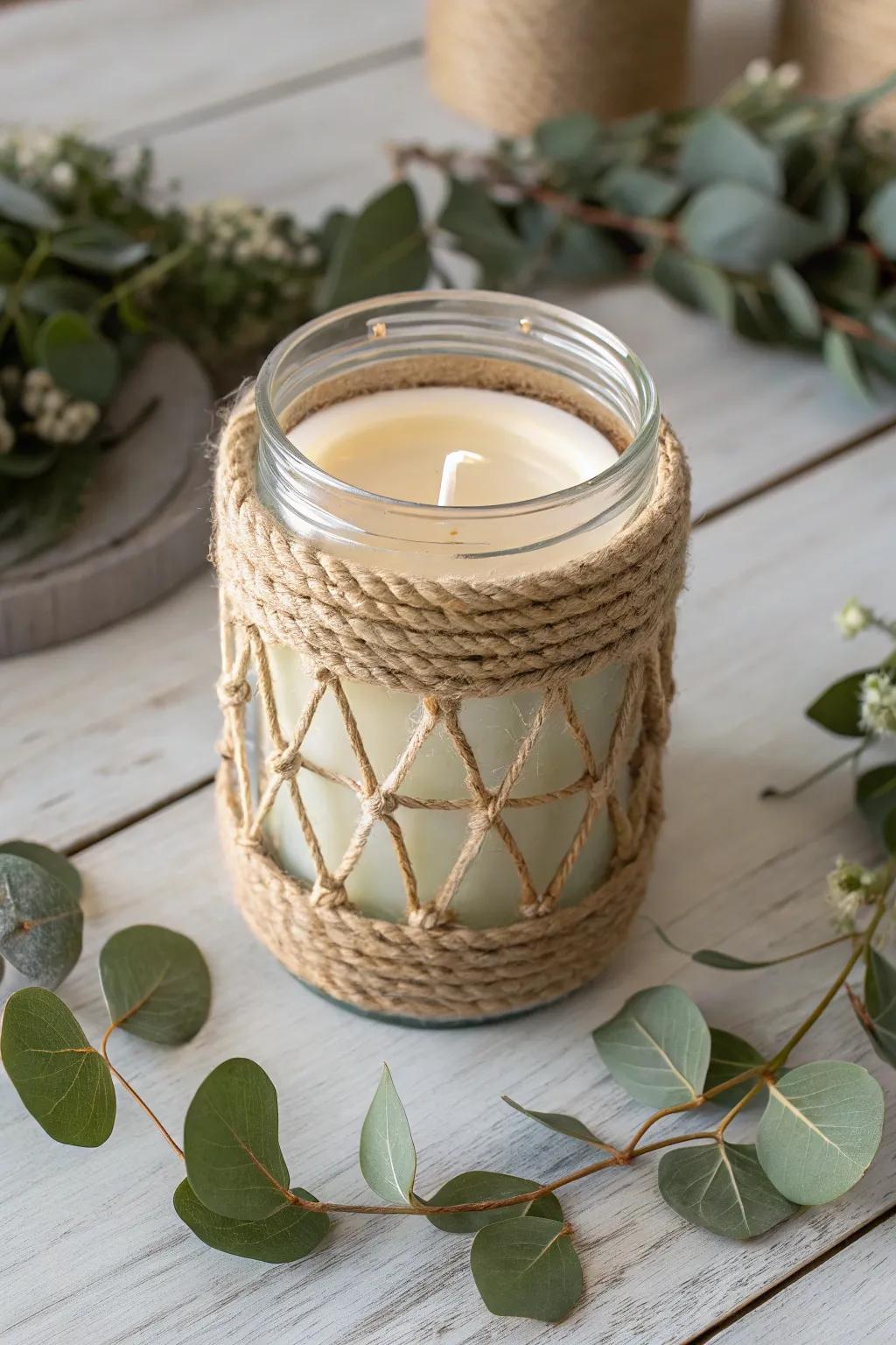 Wrap your world in warmth with minimalist rope elegance.