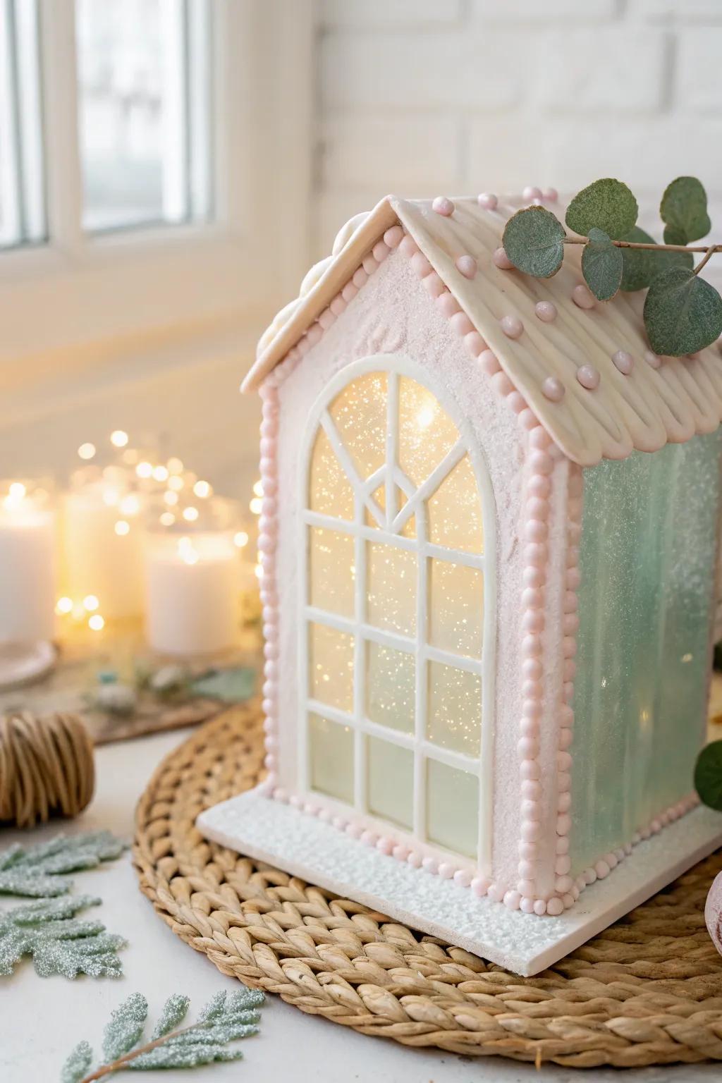 Illuminate your candy house with elegant sugar glass windows that catch the light and captivate the eye.