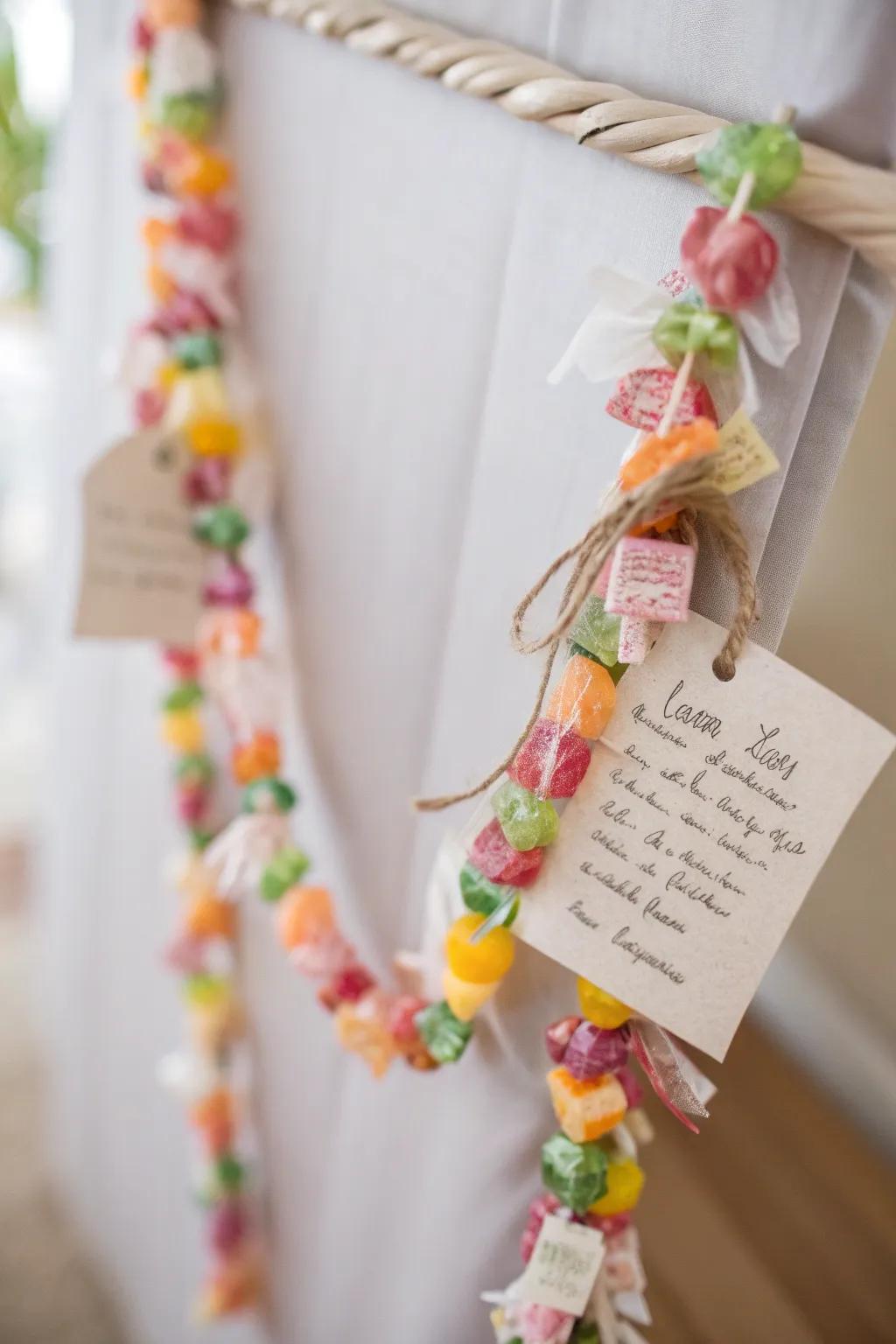Add a heartfelt touch to your gifts with a Personalized Message Candy Lei—where sweet treats meet sweet words!