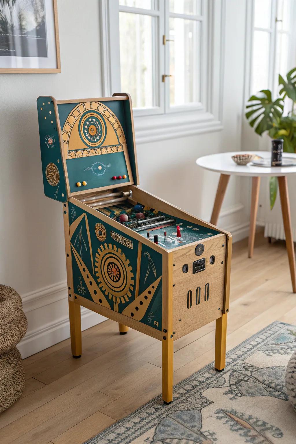Unleash your creativity with a DIY cardboard pinball machine, where nostalgia meets modern minimalist design.