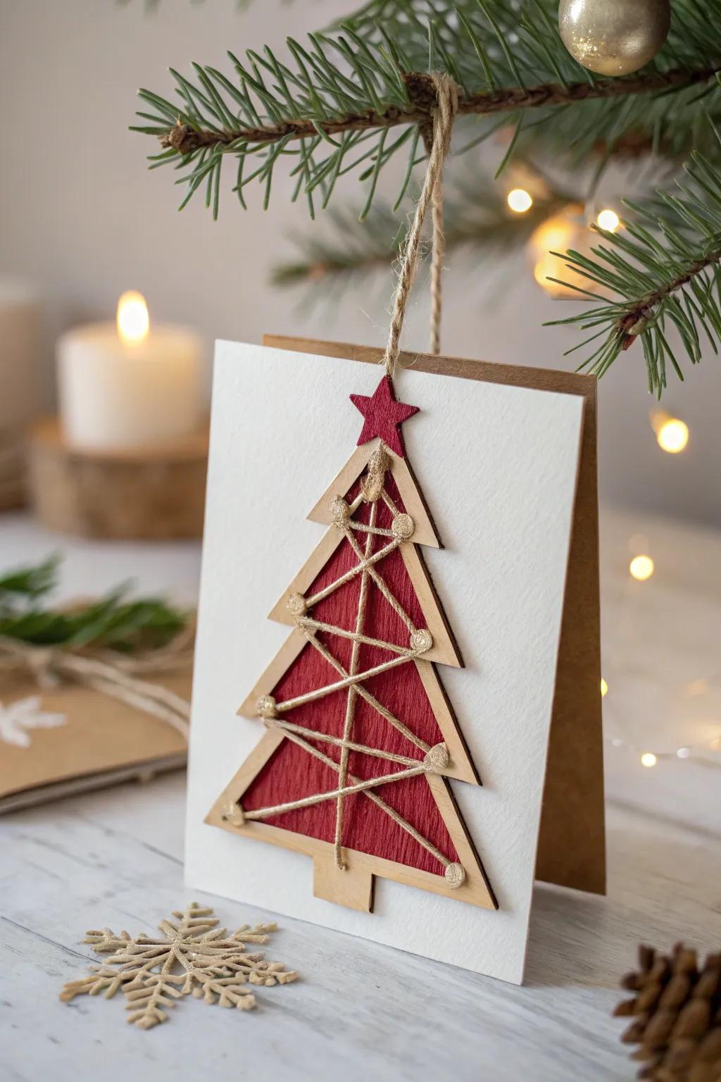 Transform your greetings into cherished keepsakes with our tree ornament cards—where simplicity meets festive beauty.