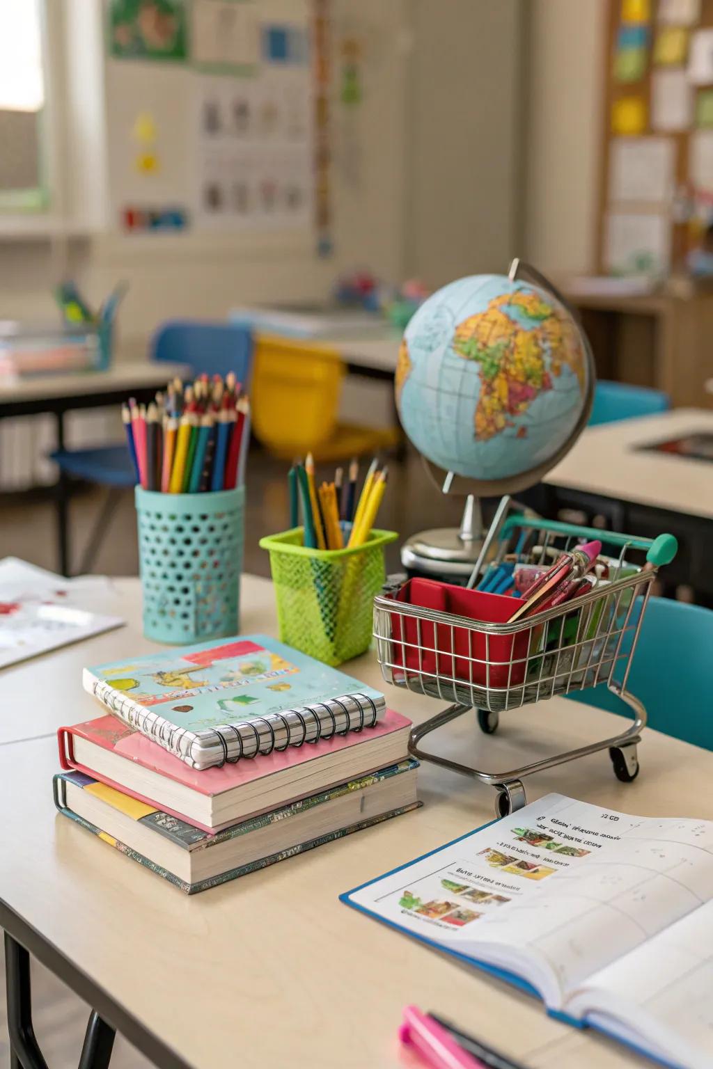 Themed caddy designs for a fun learning environment