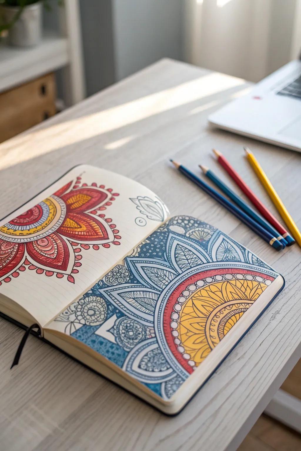 Unleash your creativity with vibrant journal doodles—where colors and imagination flow freely.