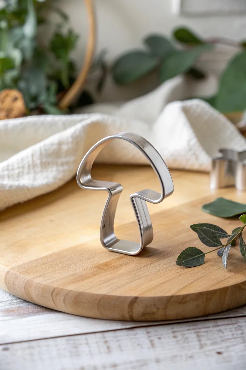 Craft your own nature-inspired cookies with this exquisite mushroom cutter, perfect for adding a touch of the garden to your table.