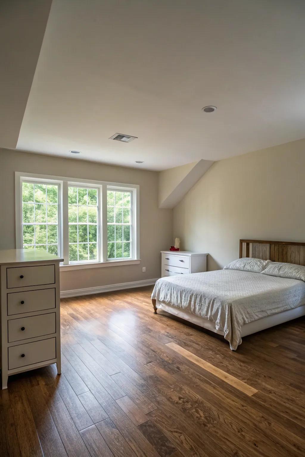 An open layout promotes relaxation and ease.