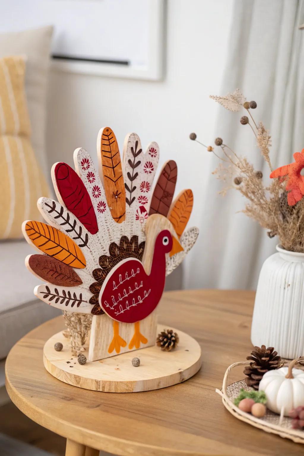 Cherish family moments with handcrafted turkey keepsakes that grow with you every Thanksgiving.