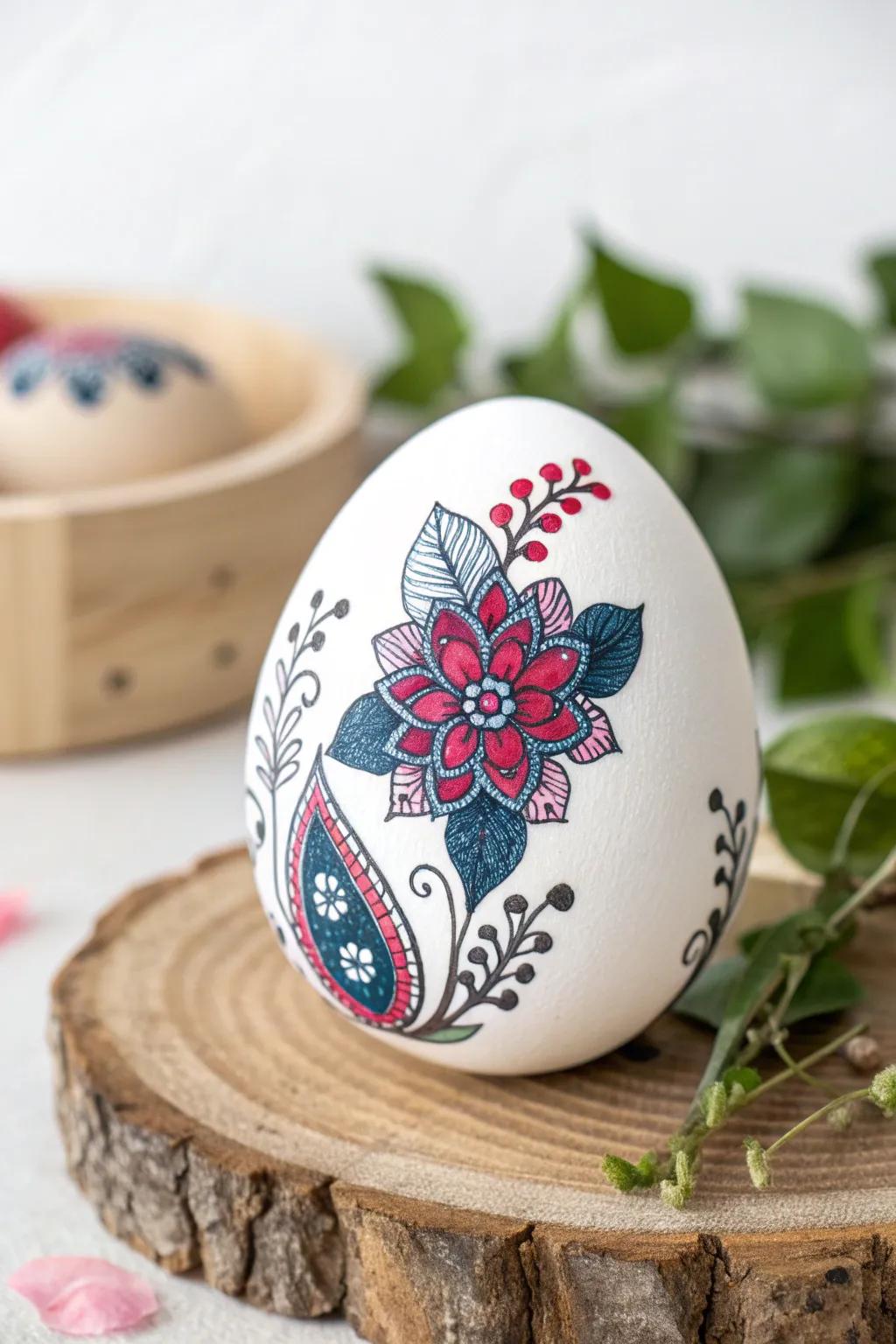 Transform your Easter eggs with vibrant temporary tattoos for a playful and artistic touch.