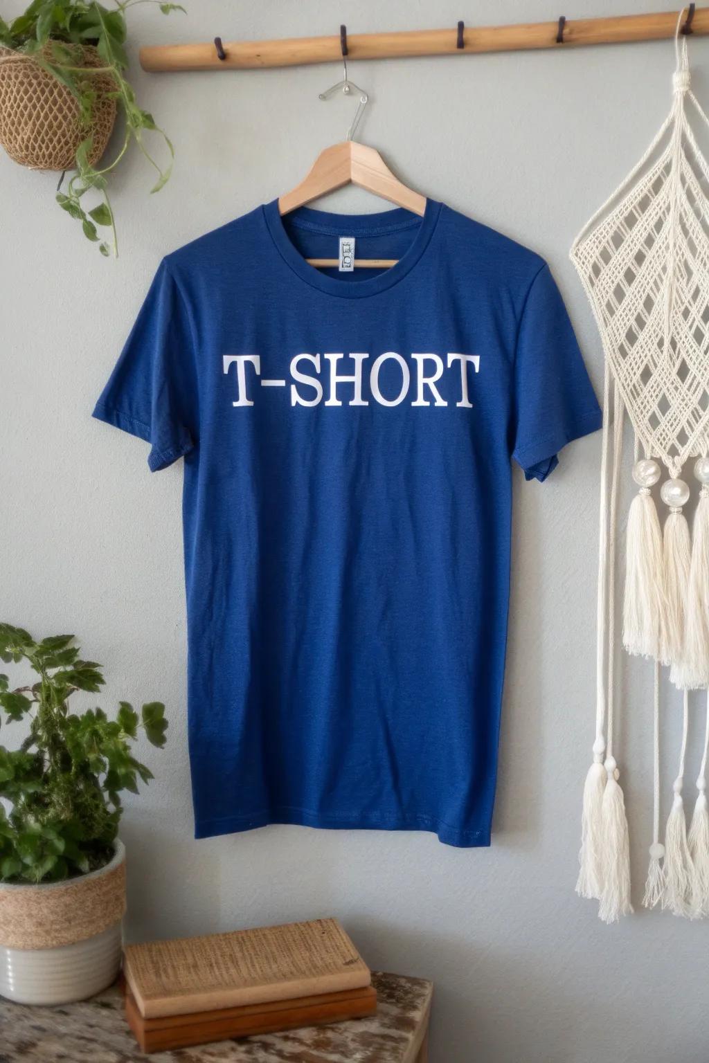 Make a statement with style: Bold slogans on your high school tee.