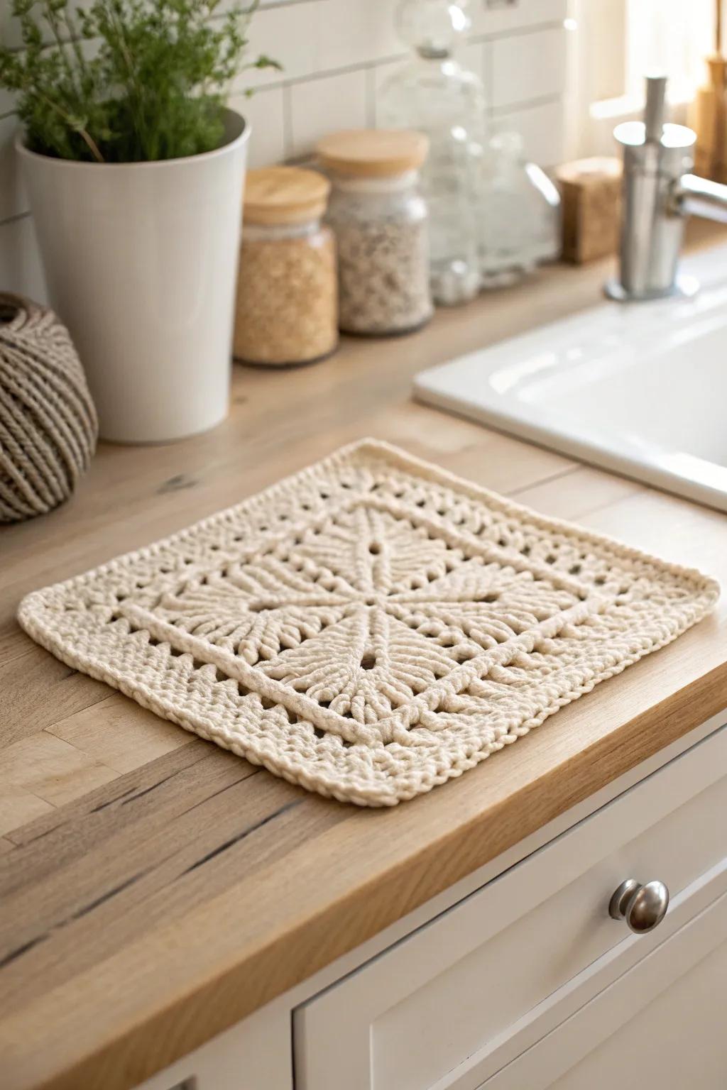 Elevate your kitchen with eco-friendly crochet dishcloths – a perfect blend of simplicity and sustainable style.